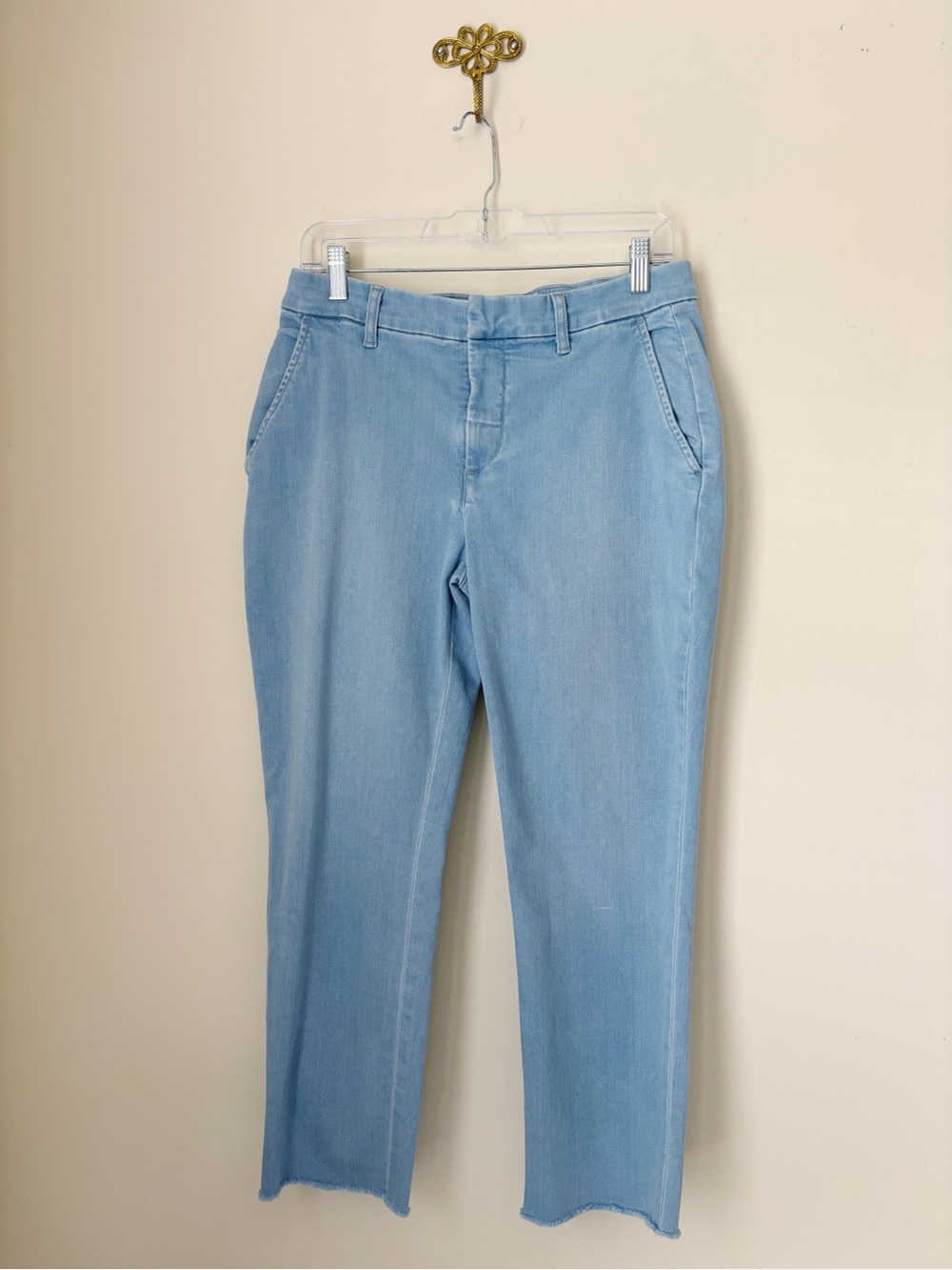 Frank & Eileen Light Wash Cropped Wicklow Jeans Sz 8